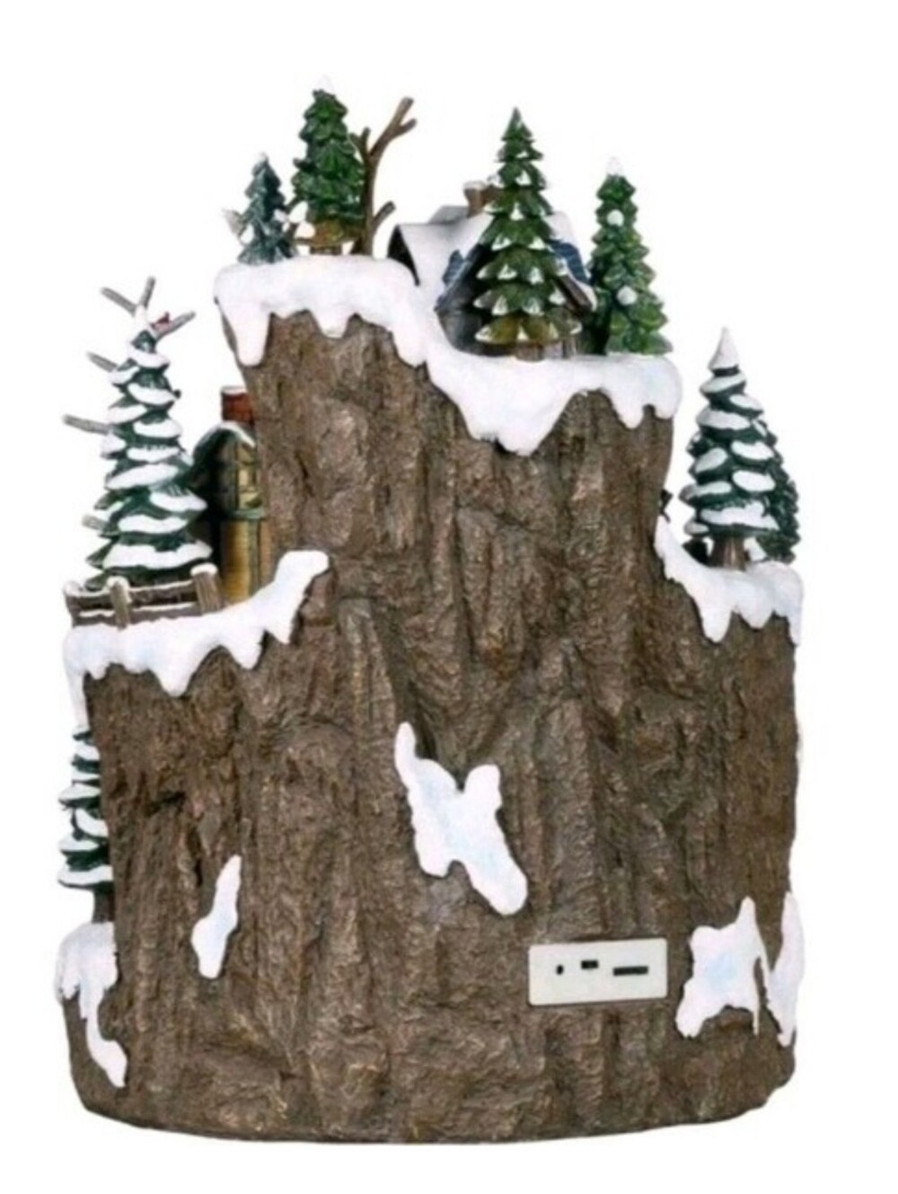 18.5" Snowy Woodland Christmas Village with 88 Lights, Music and Rotating Tree - Picture 2 of 5